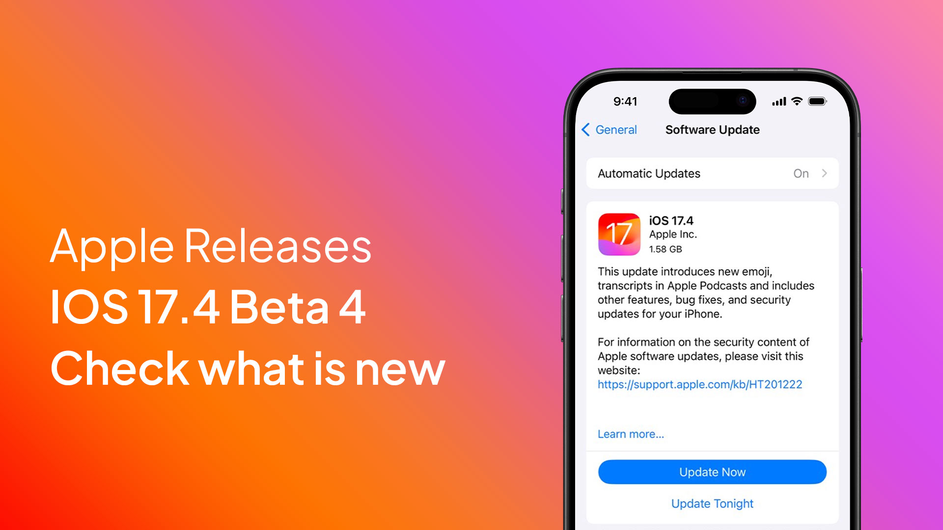 IOS 17.4 Beta 4